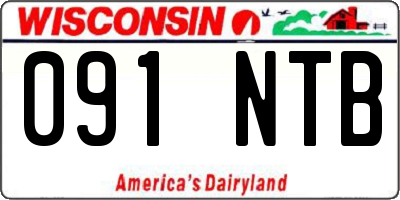 WI license plate 091NTB