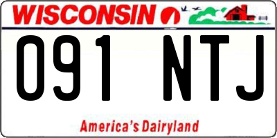 WI license plate 091NTJ