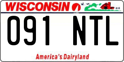 WI license plate 091NTL