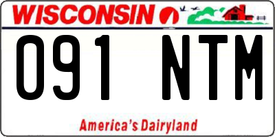 WI license plate 091NTM