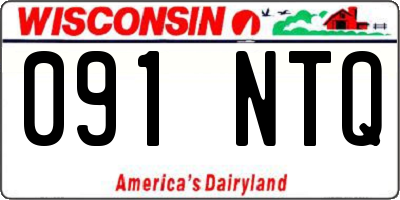 WI license plate 091NTQ