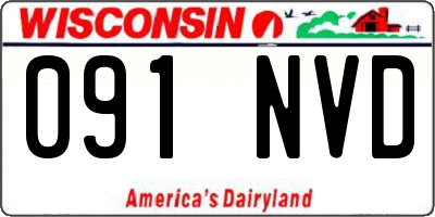 WI license plate 091NVD