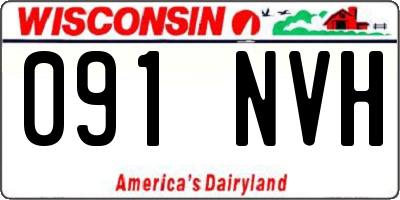 WI license plate 091NVH