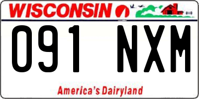 WI license plate 091NXM