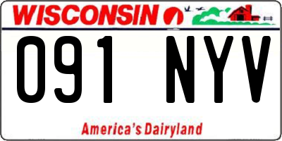 WI license plate 091NYV