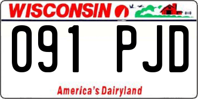 WI license plate 091PJD