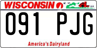 WI license plate 091PJG