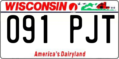 WI license plate 091PJT