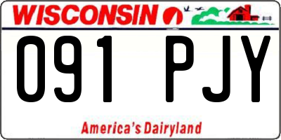 WI license plate 091PJY