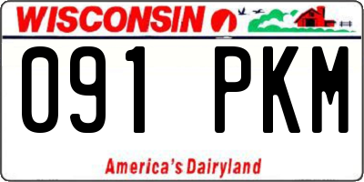 WI license plate 091PKM