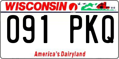 WI license plate 091PKQ
