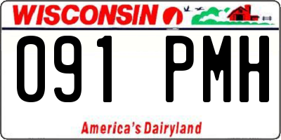 WI license plate 091PMH
