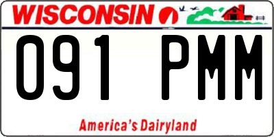 WI license plate 091PMM