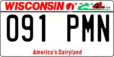 WI license plate 091PMN