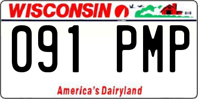 WI license plate 091PMP