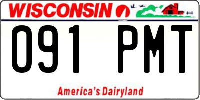 WI license plate 091PMT