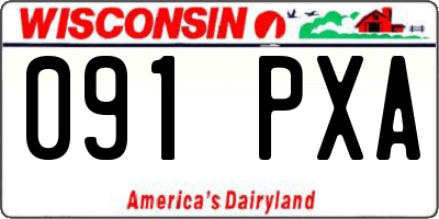 WI license plate 091PXA