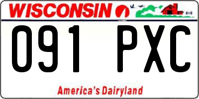 WI license plate 091PXC