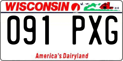 WI license plate 091PXG