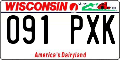 WI license plate 091PXK