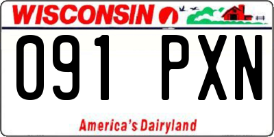 WI license plate 091PXN
