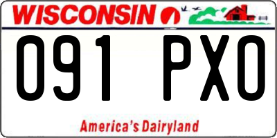 WI license plate 091PXO