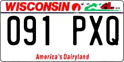 WI license plate 091PXQ