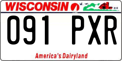 WI license plate 091PXR