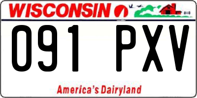 WI license plate 091PXV