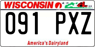 WI license plate 091PXZ