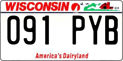 WI license plate 091PYB