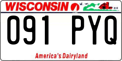 WI license plate 091PYQ