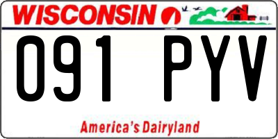 WI license plate 091PYV