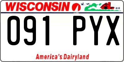 WI license plate 091PYX