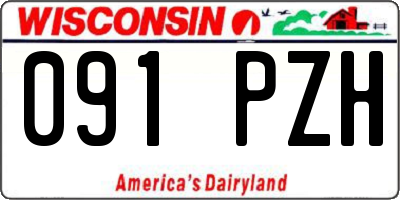 WI license plate 091PZH