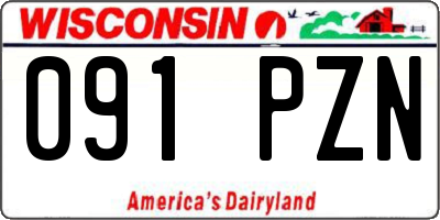 WI license plate 091PZN