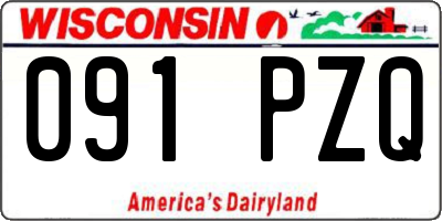 WI license plate 091PZQ