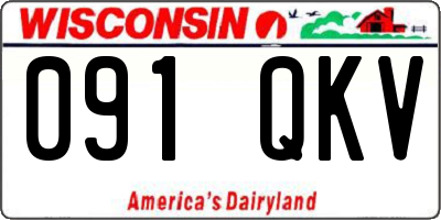 WI license plate 091QKV