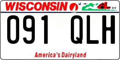 WI license plate 091QLH