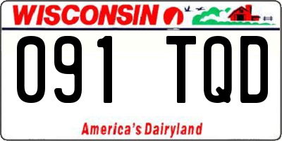 WI license plate 091TQD