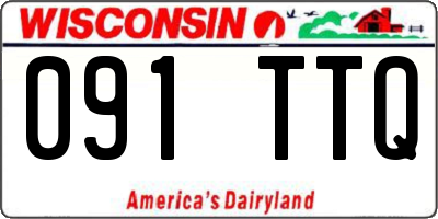 WI license plate 091TTQ