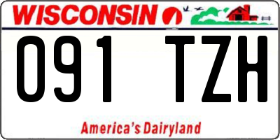 WI license plate 091TZH