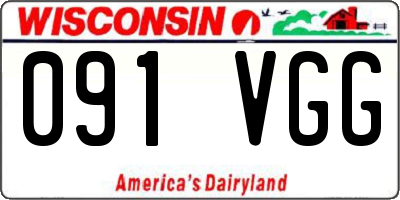 WI license plate 091VGG