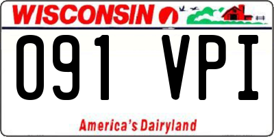 WI license plate 091VPI