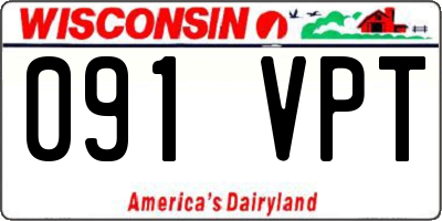 WI license plate 091VPT
