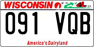 WI license plate 091VQB