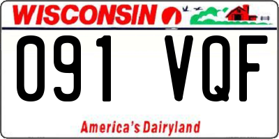 WI license plate 091VQF