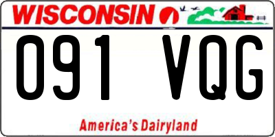 WI license plate 091VQG
