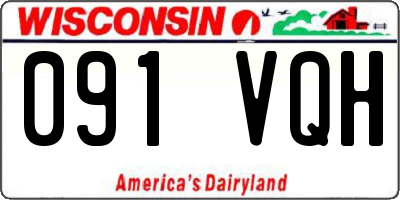 WI license plate 091VQH
