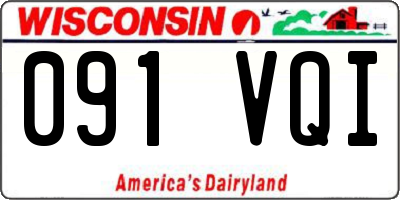 WI license plate 091VQI